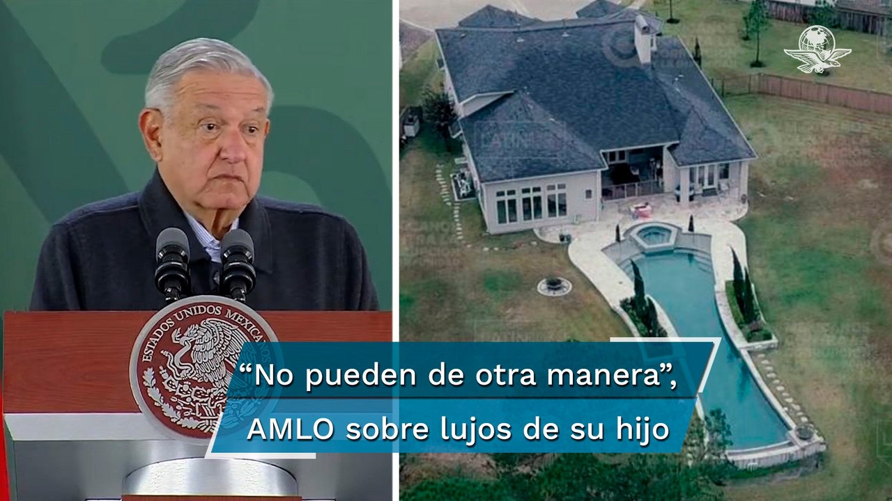 AMLO acusa que denuncia del PAN contra su hijo por casa en Texas es sólo "tirar lodo"