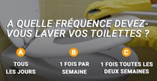 Selon vous, à quelle fréquence devriez-vous laver vos toilettes ?