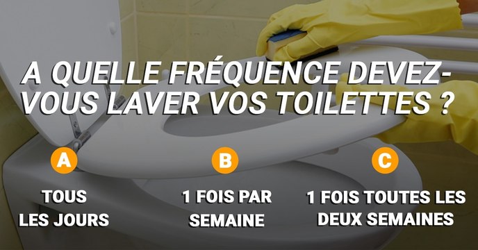 Selon vous, à quelle fréquence devriez-vous laver vos toilettes ?