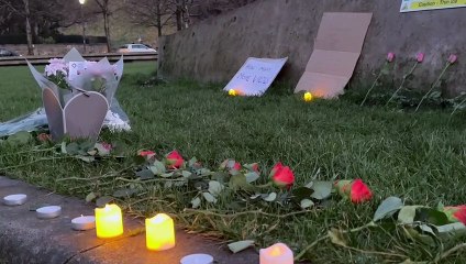 A vigil held in honour of Fawziyah Javed