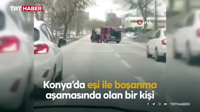 Eşine sinirlendi, aracı benzin döküp yaktı