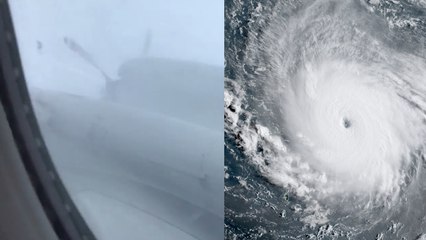 Ouragan Irma : l'effrayante vidéo d'un avion qui traverse l'ouragan