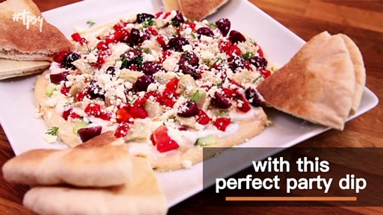 Make a Seven-Layer Hummus Dip as a Healthier Sn...