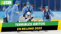 Los terribles gritos de una jugadora de hockey tras sufrir lesión en Beijing 2022