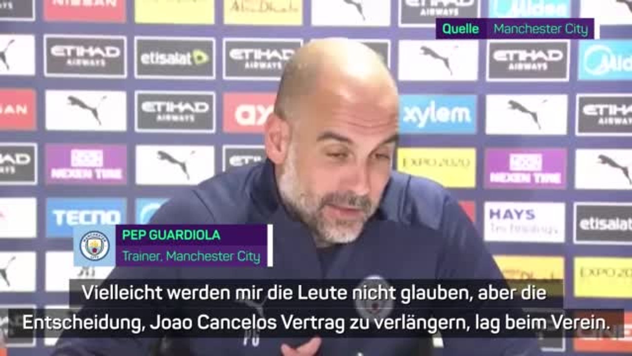 Guardiola hatte mit Cancelo-Vertrag 'nichts zu tun'
