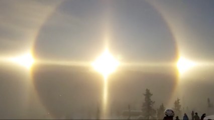 Parhélie : un double soleil apparait dans le ciel de Suède