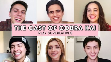 The Cobra Kai Cast Debates Who's the Most Awkward, the Best Dancer & More | Superlatives | Seventeen