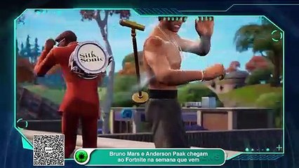 Bruno Mars e Anderson .Paak chegam ao Fortnite na semana que vem
