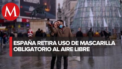 En España, cubrebocas al aire libre ya no será obligatorio a partir del 15 de febrero