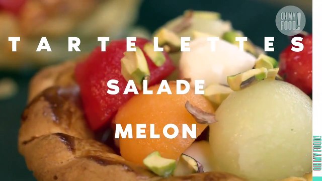 Les tartelettes amandine, melon, pastèque et mozzarella : le dessert fusion rafraichissant