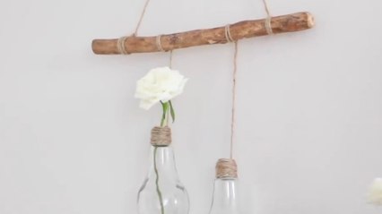 Cette suspension à base d’ampoules et très simple à réaliser !