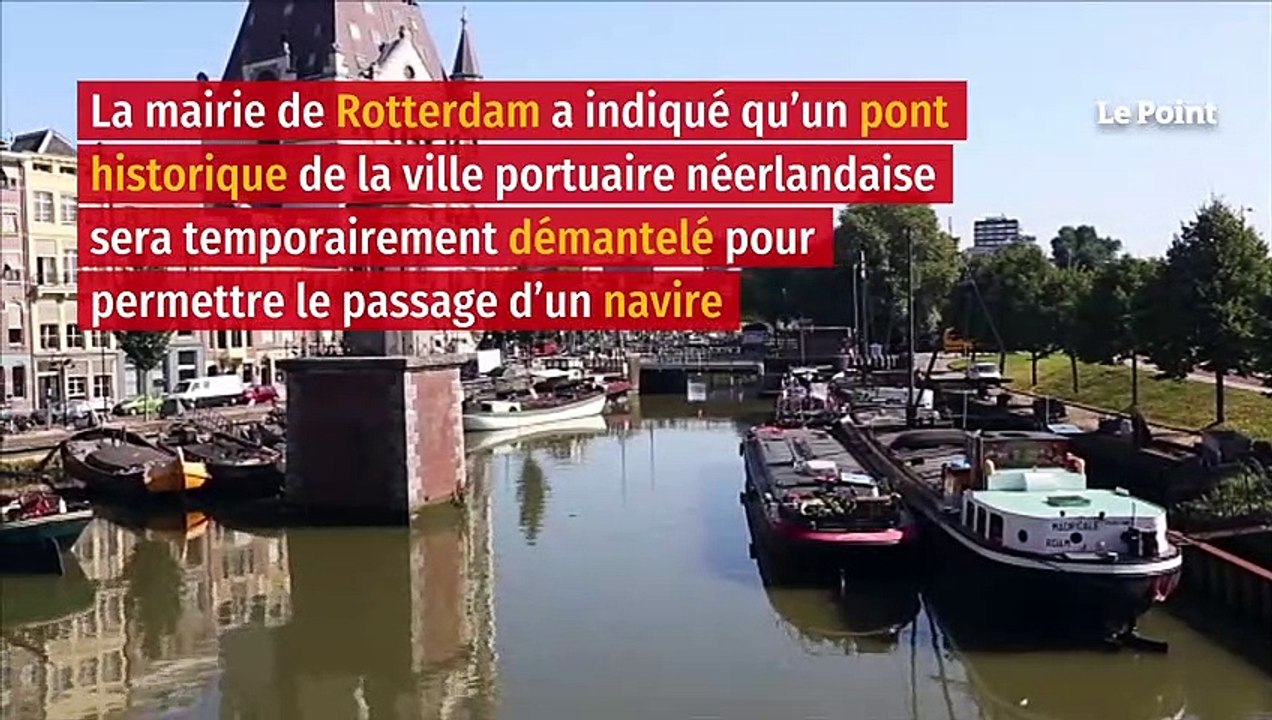 Rotterdam : un pont historique démantelé pour le yacht de Jeff Bezos