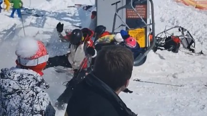 Vidéo : un impressionnant accident de télésiège fait 8 blessés en Géorgie