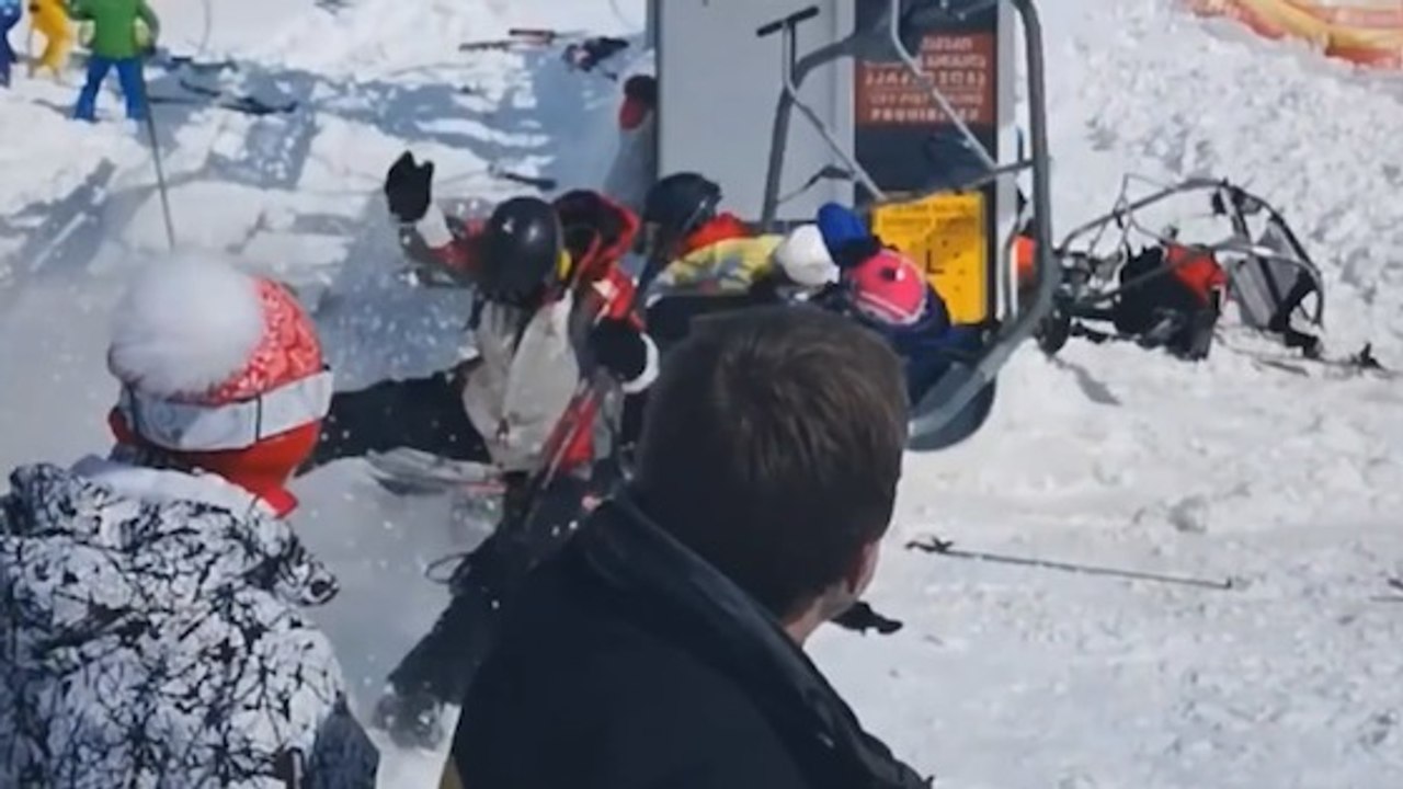 Vidéo : un impressionnant accident de télésiège fait 8 blessés en Géorgie