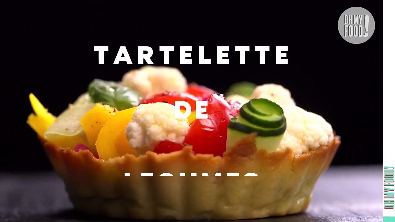 La tartelette aux légumes, l'entrée avec tous les légumes de saison