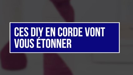 Créez des objets déco à l’aide d’une corde