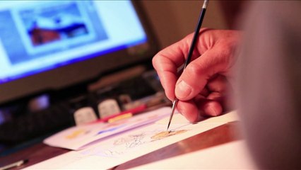 Vie de chalet - Rémi Potey et le cadran solaire dans le Queyras