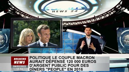 En 2016, les Macron ont dépensé 120 000 euros de fonds publics pour des dîners "populaires"