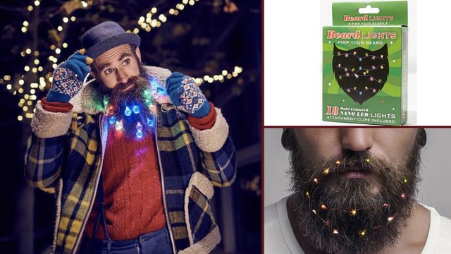 Des guirlandes pour barbe : le nouvel accessoire original des fêtes