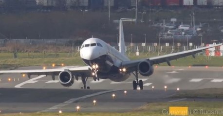 L'atterrissage difficile d'un avion Air France à Birmingham