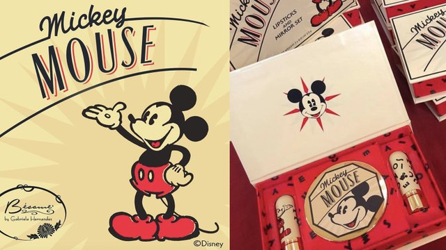 Basame Cosmetics fête les 90 ans de Mickey avec des rouge à lèvres à son effigie