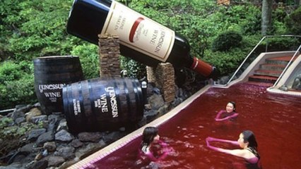 Plongez dans ce spa à vin!
