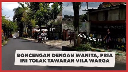Boncengan Berdua dengan Wanita, Pria ini Tolak Tawaran Vila dari Warga Setempat Karena Ini