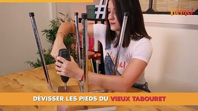 Récup : fabriquez un tabouret rustique avec un rondin de bois !