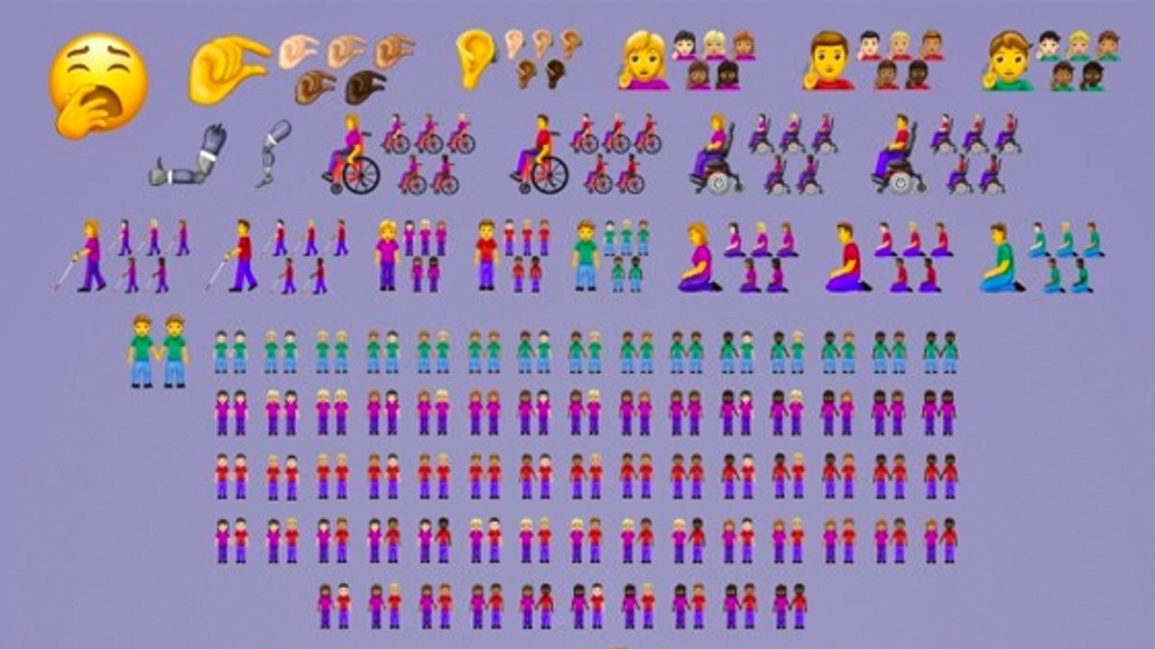 VIDEO : les nouveaux emojis dévoilés, toutes les formes de couples mises à l'honneur