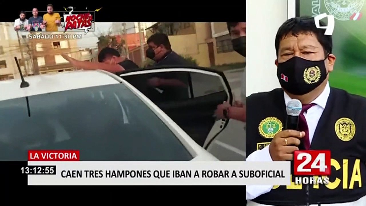 La Victoria: Capturan a hampones que iban a robar a suboficial