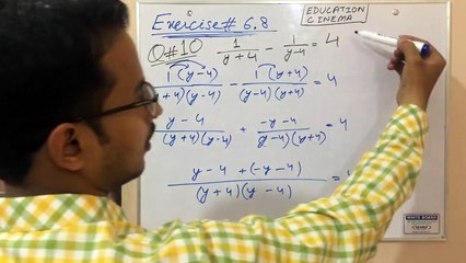 Q#10 of Ex#6.8 _ Algebraic Sentences _ Sindh Board Karachi _ in Hindi_Urdu _  Education Cinema