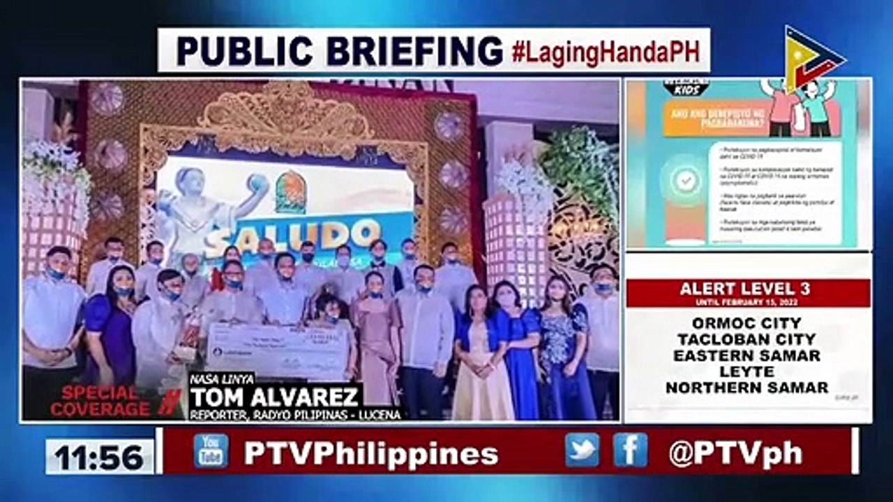 Medical frontliners binigyang parangal sa isang ceremony bilang bahagi ng pagdiriwang ng araw ng Binan 2022