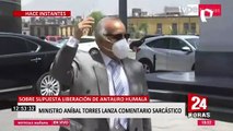 Aníbal Torres responde sarcásticamente a los rumores de posible liberación de Antauro Humala