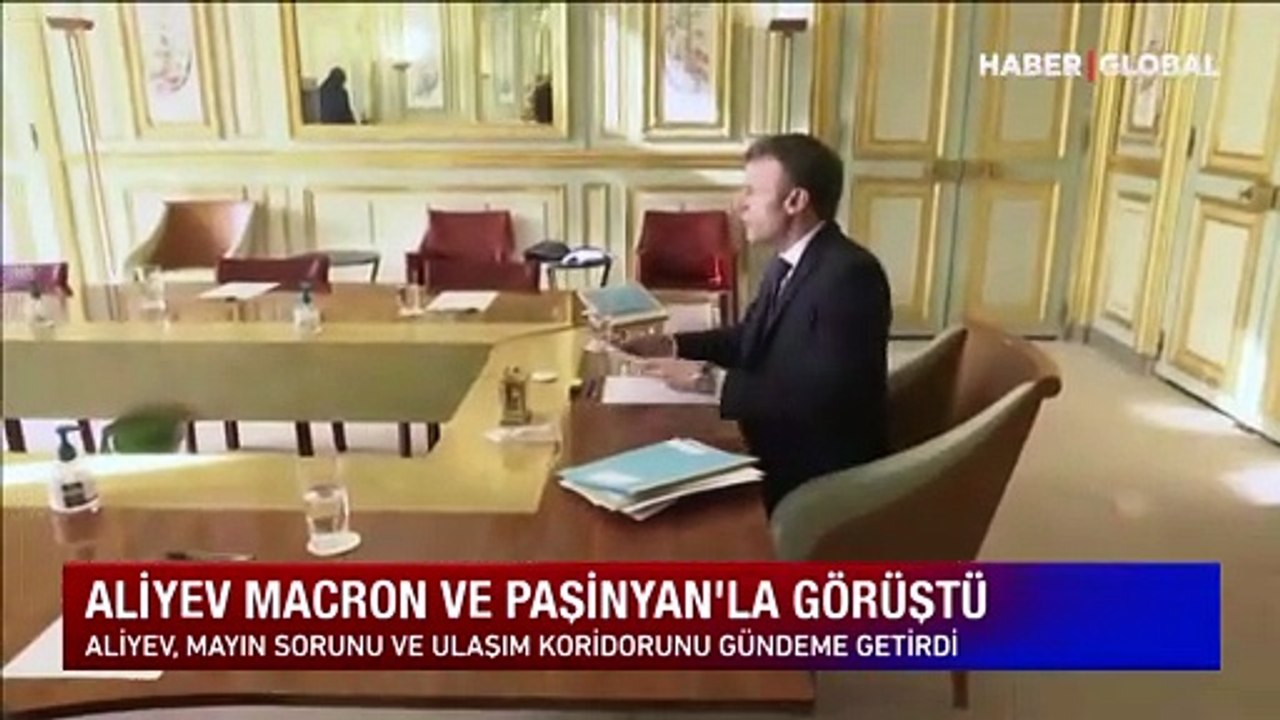 Aliyev Macron ve Paşinyan'la görüştü