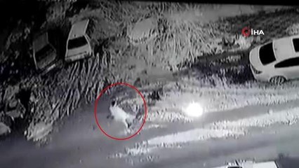 Evine giderken bir anda kendini yeraltında bulmuştu... O anların görüntüsü ortaya çıktı