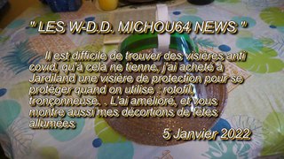LES W-D.D. MICHOU64 NEWS - 5 JANVIER 2022 - PAU - MA VISIÈRE ET MES ILLUMINATIONS DES FËTES ALLUMÉES