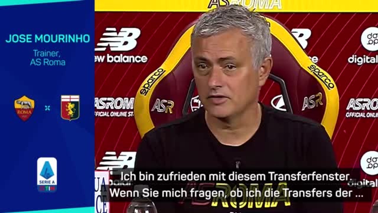 Mourinho: 'Bin zufrieden mit unseren Transfers”