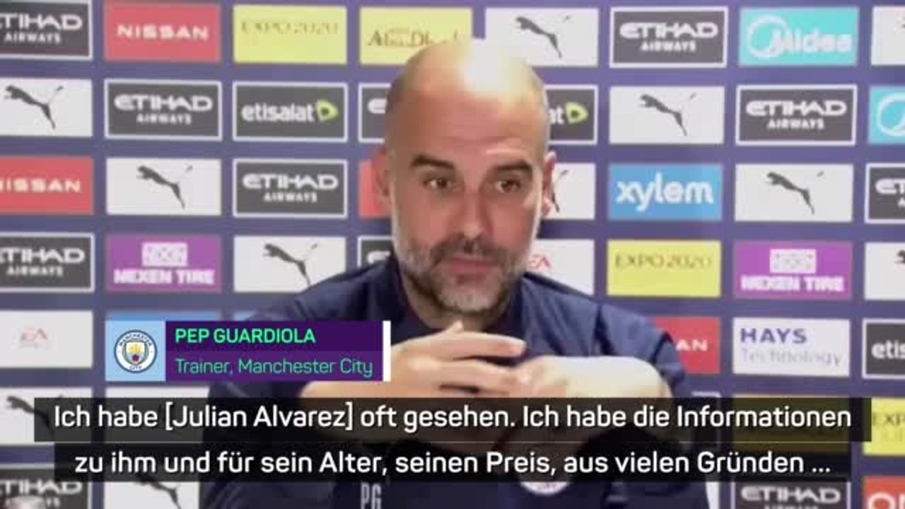 Guardiola: “Alvarez ist ein richtig guter Transfer”