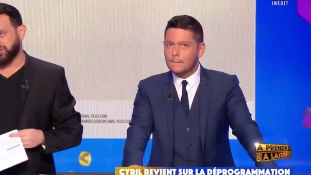 À prendre ou à laisser : Cyril Hanouna explique pourquoi il déprogramme son émission et ce qui va la remplacer