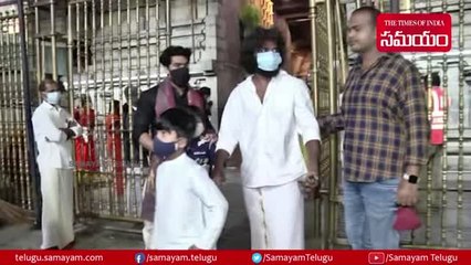 తిరుమల శ్రీవారిని దర్శించుకున్న అల్లు అర్జున్ భార్య