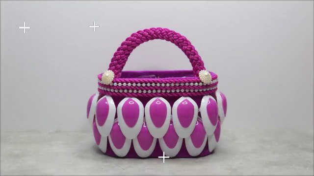 DIY Beautiful Bag with Plastic Bottle and Plastic Spoons | Best Waste