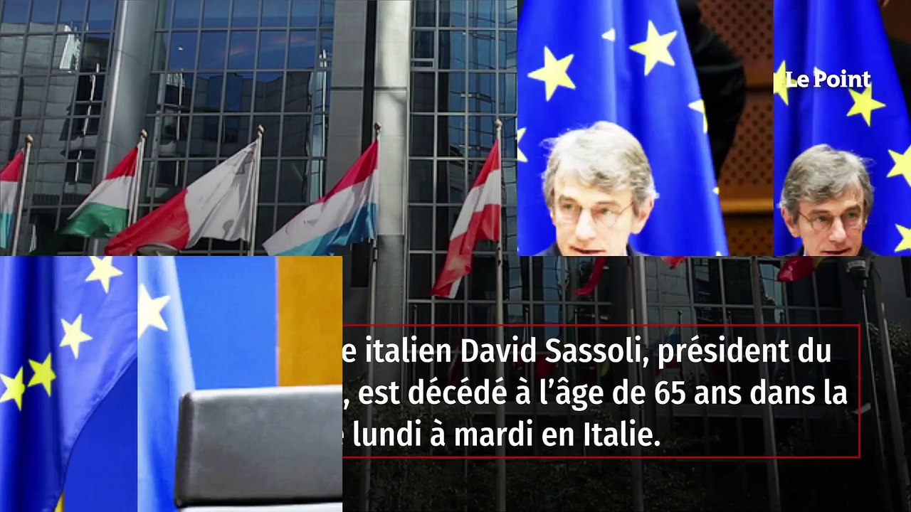 Le président du Parlement européen, l'Italien David Sassoli est mort