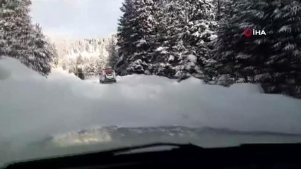 Bir metrelik 'karda hayat kurtarma mücadelesi