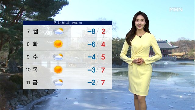 [종합뉴스 날씨]휴일, 종일 영하권 강추위…내일 오전까지 충남·호남 눈