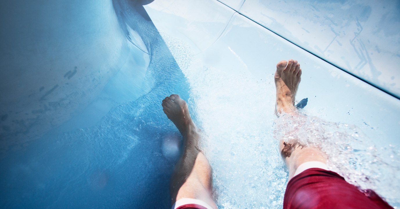 This Spectacular Water Slide Starts With A Leap Into The Void... And It Keeps Getting Better
