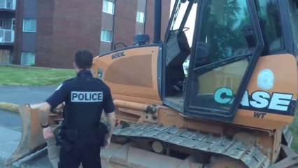 Man Steals Bulldozer And Goes On Drunken Rampage