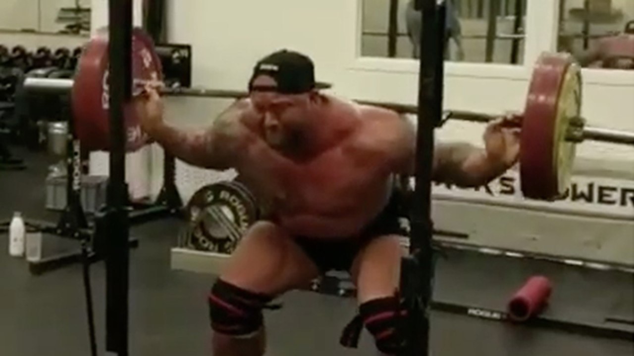 The Mountain From Game of Thrones Shows Off His Insane Strength While Squatting 200KG
