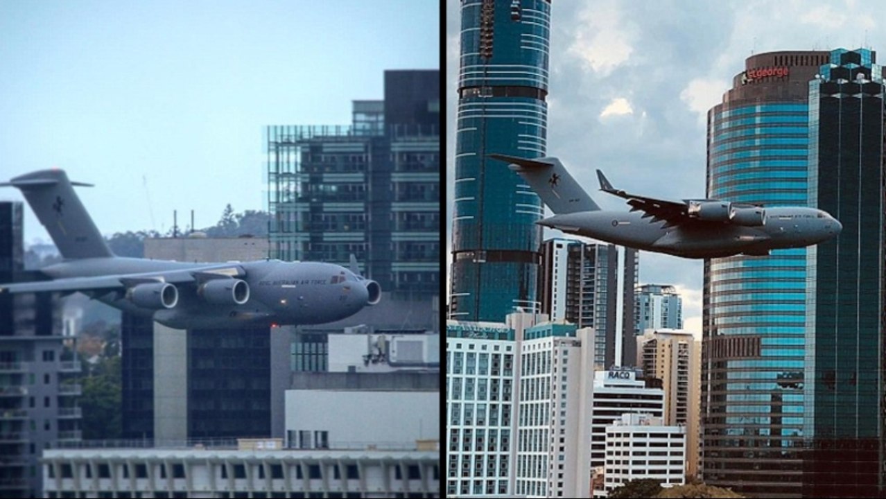Footage Of Plane Flying Dangerously Close To Buildings During Terrifying Stunt