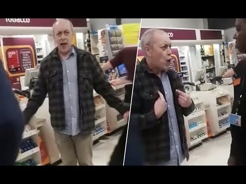 Racist Shopper Throws Abuse At A Security Guard, But The Guard's Reaction Puts Him To Shame