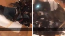 Shocking Moment The Floor COLLAPSED At A Frat Party In America